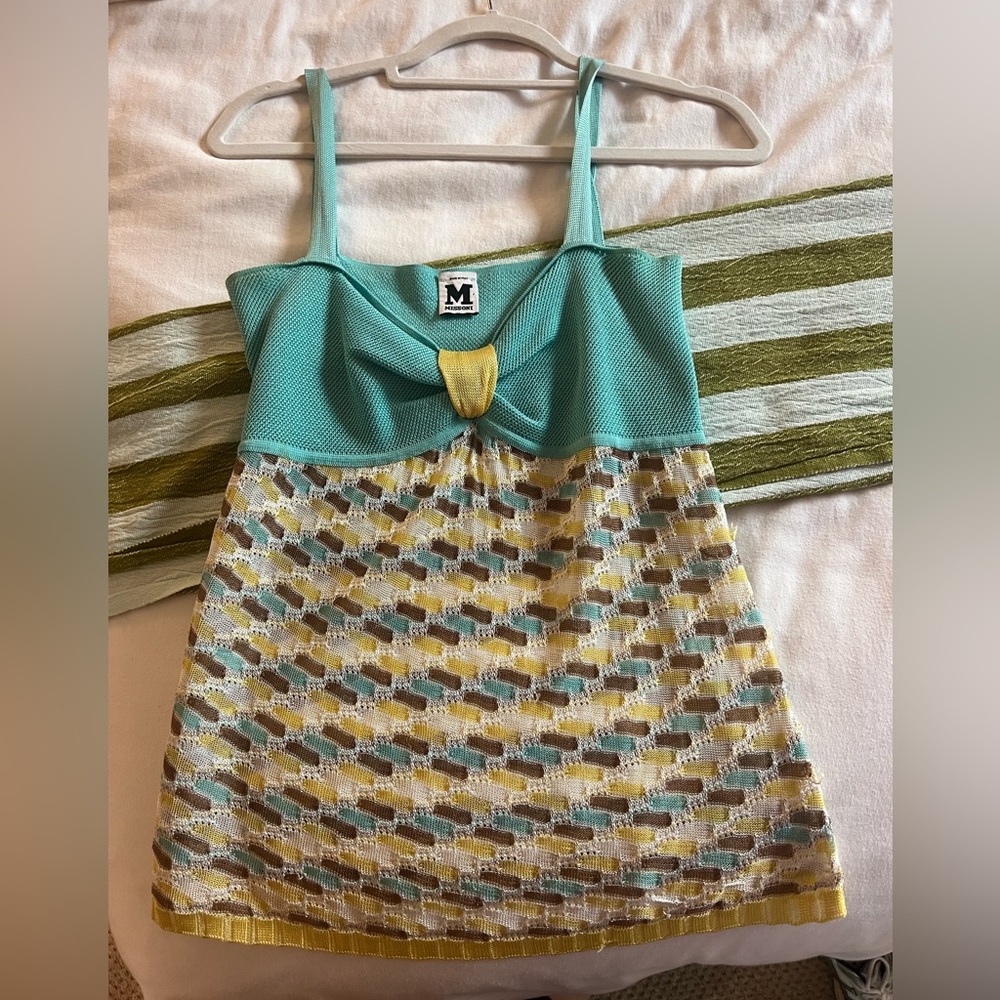 Missoni Aqua Knit Top - Vintage
